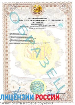 Образец сертификата соответствия (приложение) Хабаровск Сертификат ISO 14001